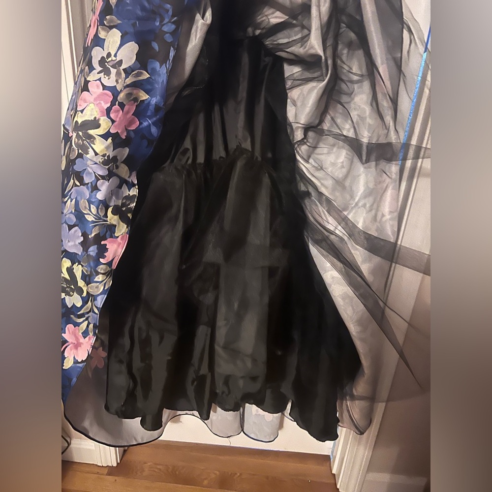 [NWT] Betsy & Adam High-Low Elegant Strapless Floral Dress - Picture 9 of 10